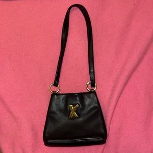 Paloma Picasso double compartment leather hand bag